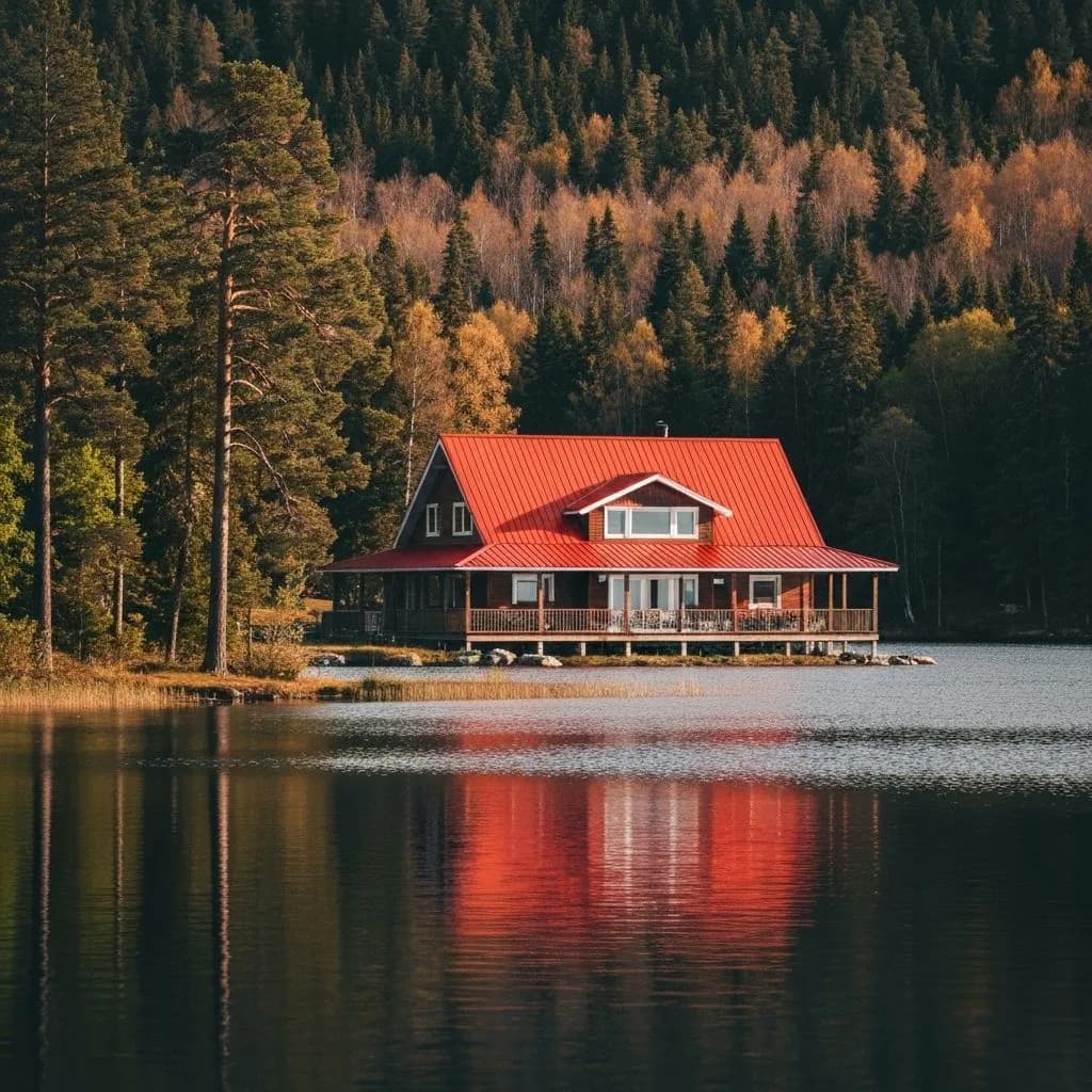 Autentisk tømmerhytte ved Mjøsa med badstue, brygge og fantastisk beliggenhet
